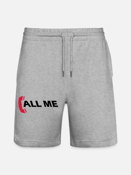 call_me_2c - Stanley/Stella Unisex Bio Joggingshorts Trainer - Grau meliert
