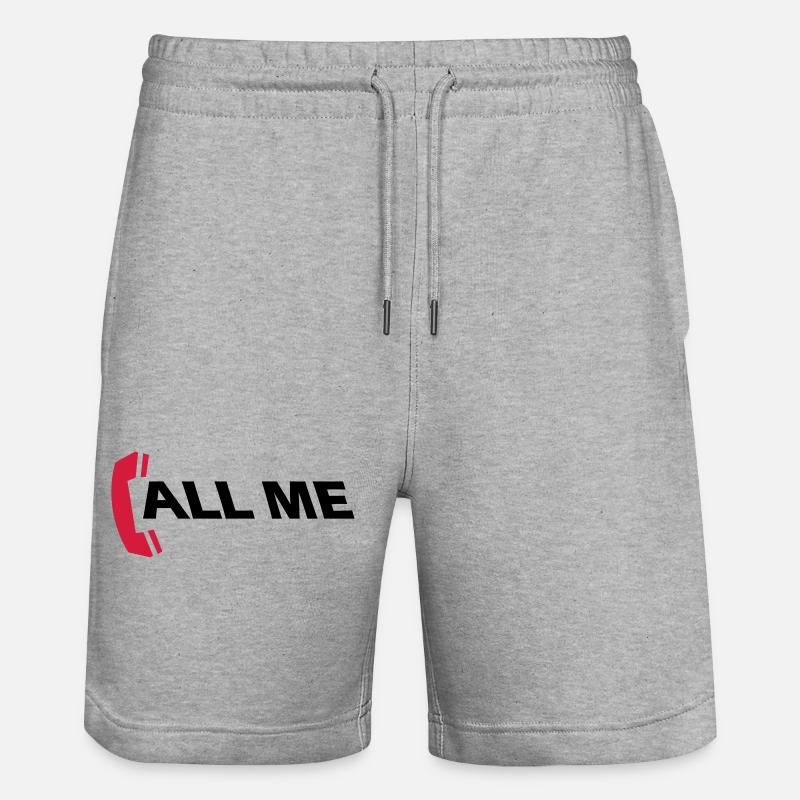 call_me_2c - Short de jogging bio TRAINER Stanley/Stella unisexe - gris chiné