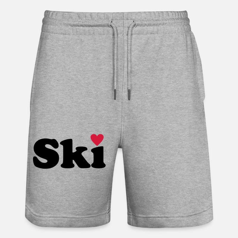 Ski - Short de jogging bio TRAINER Stanley/Stella unisexe - gris chiné