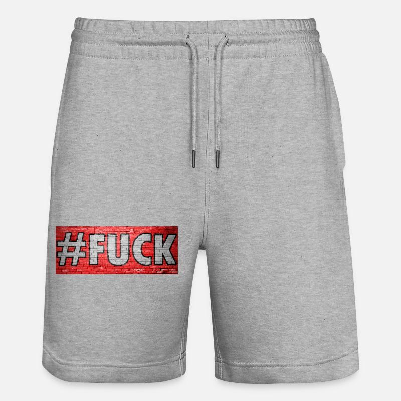 # Graffiti Fuck - Short de jogging bio TRAINER Stanley/Stella unisexe - gris chiné