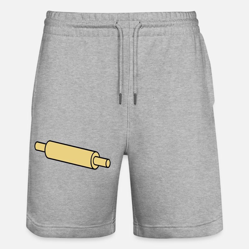 Nudelholz - Stanley/Stella Unisex Bio Joggingshorts Trainer  - Grau meliert