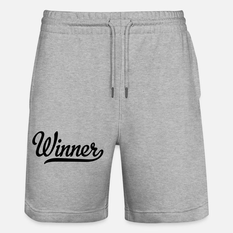 Gagnants - Short de jogging bio TRAINER Stanley/Stella unisexe - gris chiné
