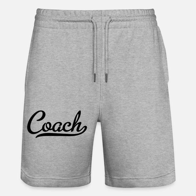 coach - Short de jogging bio TRAINER Stanley/Stella unisexe - gris chiné