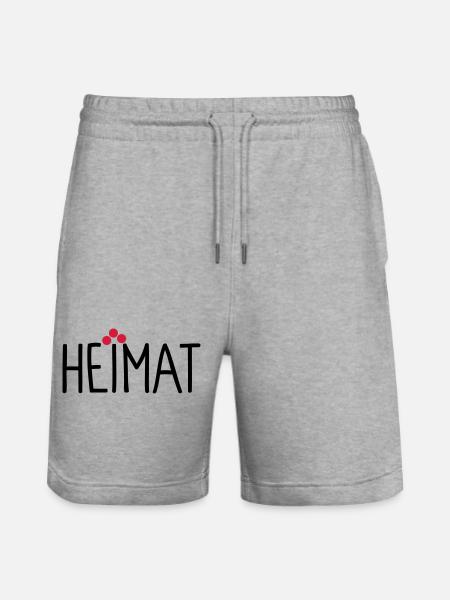 Heimat - Stanley/Stella Unisex Bio Joggingshorts Trainer  - Grau meliert