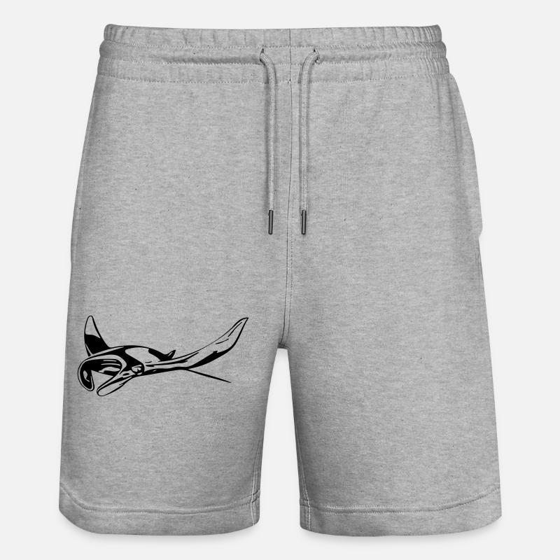 Manta Rochen - Short de jogging bio TRAINER Stanley/Stella unisexe - gris chiné