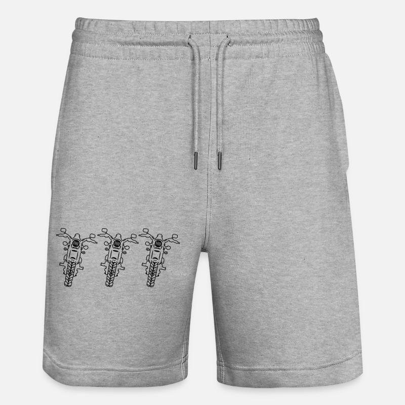 site de motos - Short de jogging bio TRAINER Stanley/Stella unisexe - gris chiné
