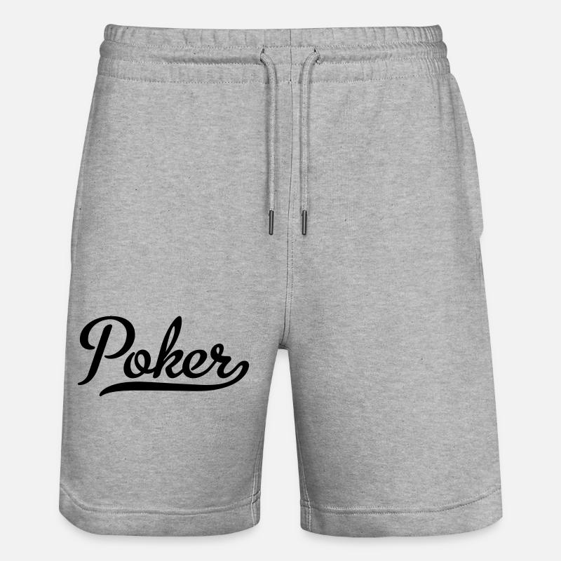 Poker - Short de jogging bio TRAINER Stanley/Stella unisexe - gris chiné