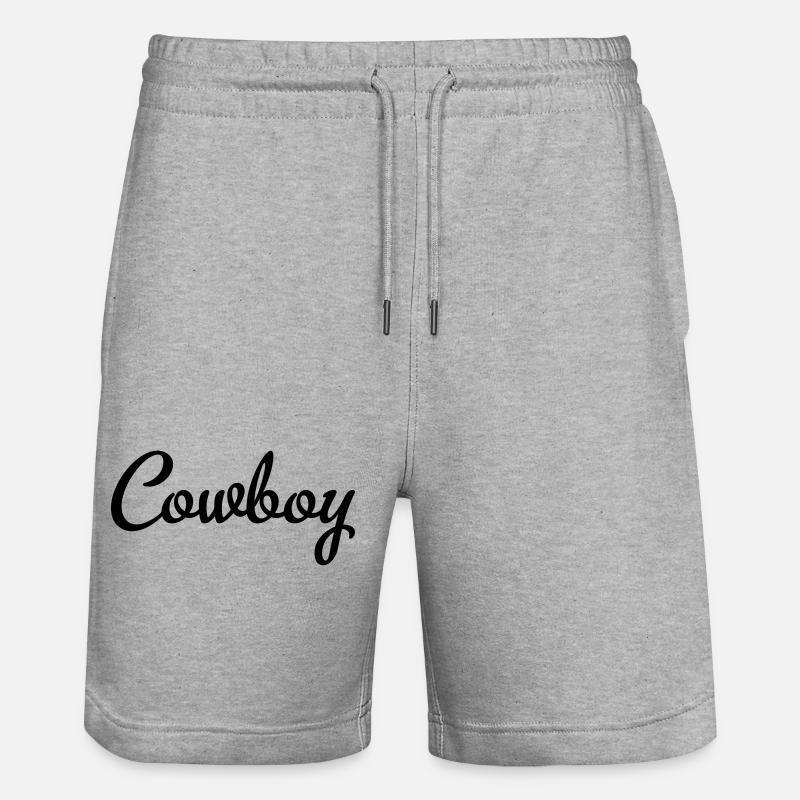 Cowboy - Short de jogging bio TRAINER Stanley/Stella unisexe - gris chiné
