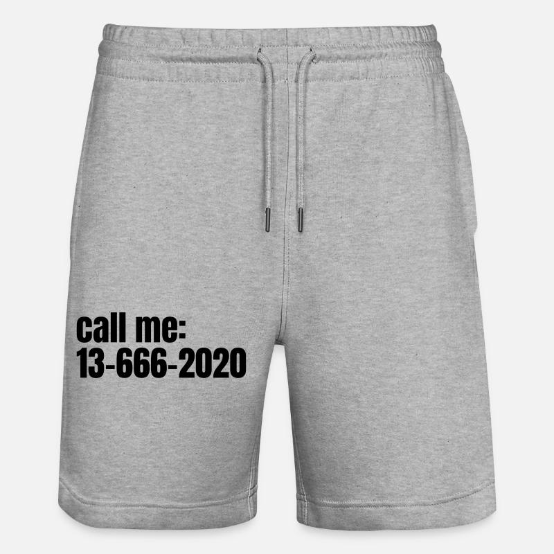 appelez-moi 13666 2020 - Short de jogging bio TRAINER Stanley/Stella unisexe - gris chiné