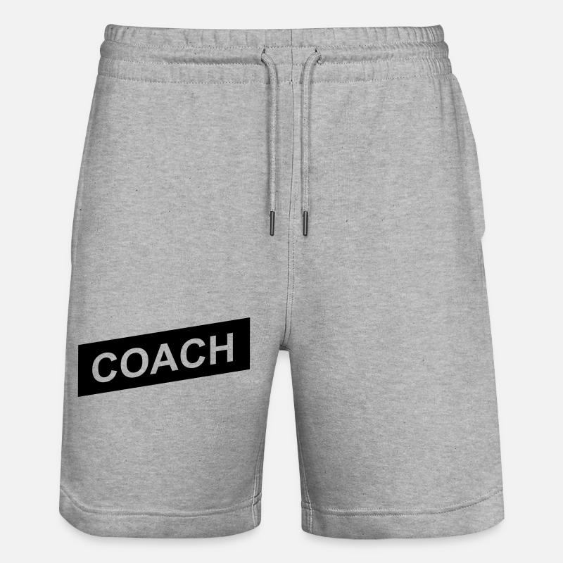 coach black up - Stanley/Stella Unisex Bio Joggingshorts Trainer  - Grau meliert