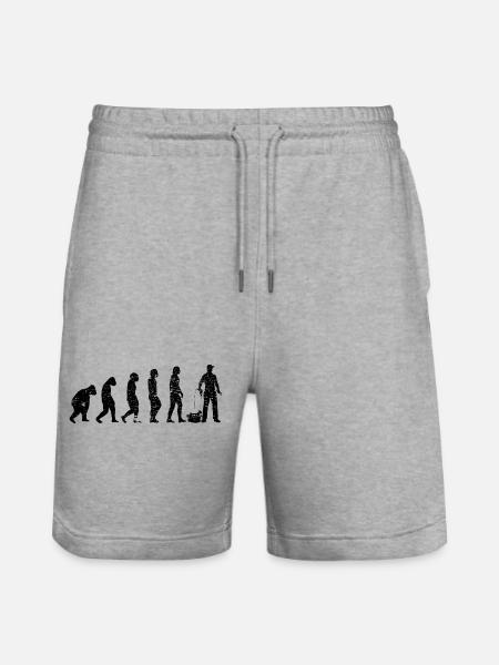 Craft Evolution Craftsman Tool Electronics - Stanley/Stella Trainer Unisex Organic Jogging Shorts - heather grey