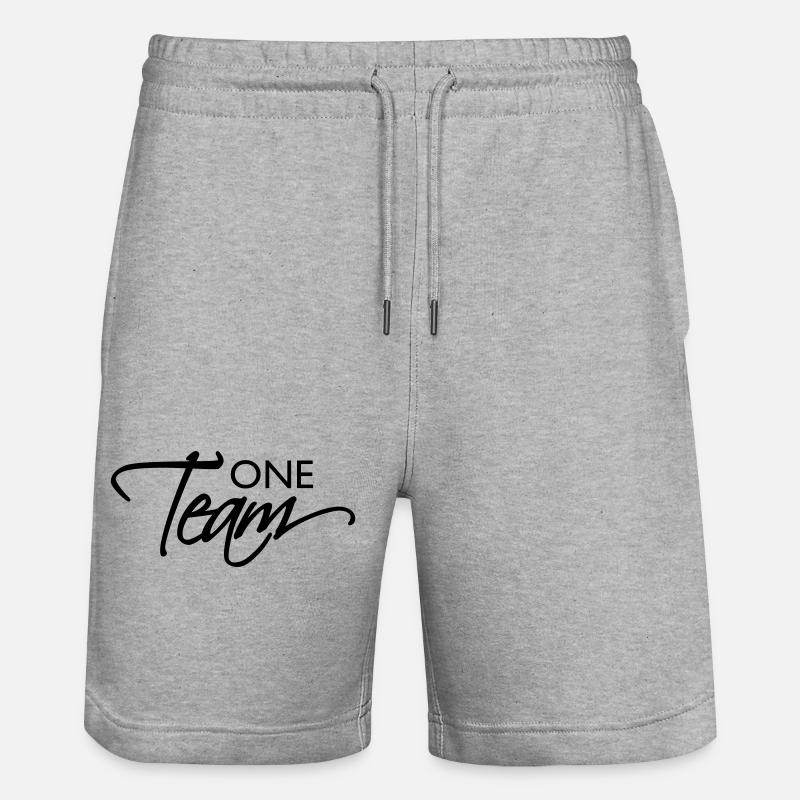 d’équipe Une équipe - Short de jogging bio TRAINER Stanley/Stella unisexe - gris chiné