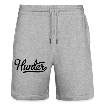 Chasseur - Short de jogging bio TRAINER Stanley/Stella unisexe - gris chiné - Devant - Nik (191cm) & Marisol (170cm)