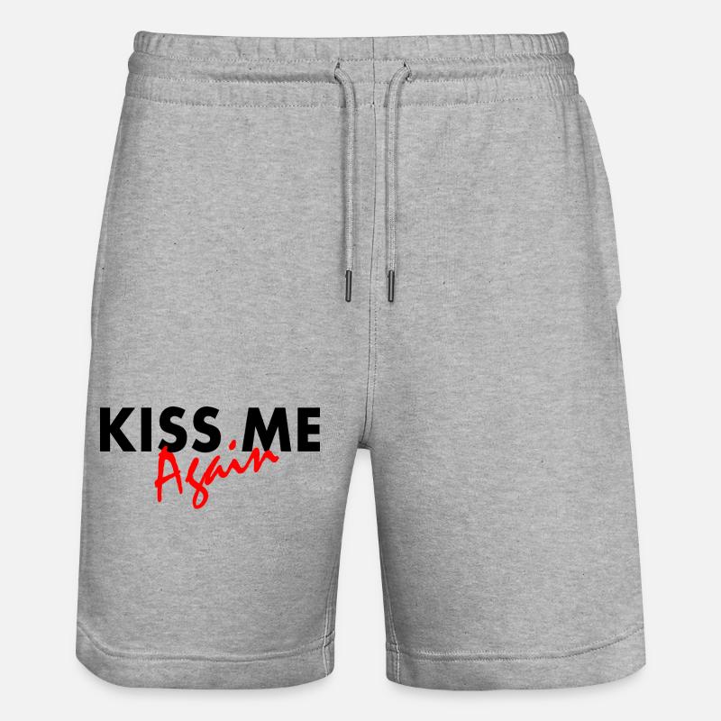 Kiss me again - Short de jogging bio TRAINER Stanley/Stella unisexe - gris chiné