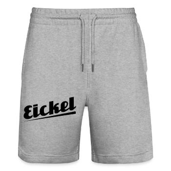 Eickel - Textdesign mit Stadtnamen - Stanley/Stella Unisex Bio Joggingshorts Trainer  - Grau meliert - Vorne - Nik (191cm) & Marisol (170cm)