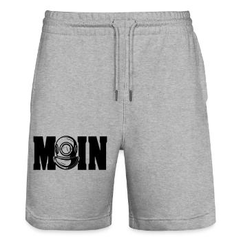 moin 6 - Stanley/Stella Unisex Bio Joggingshorts Trainer  - Grau meliert - Vorne - Nik (191cm) & Marisol (170cm)