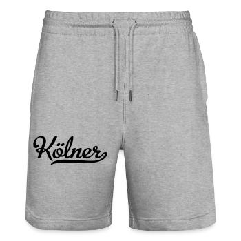 Kölner - Stanley/Stella Unisex Bio Joggingshorts Trainer  - Grau meliert - Vorne - Nik (191cm) & Marisol (170cm)
