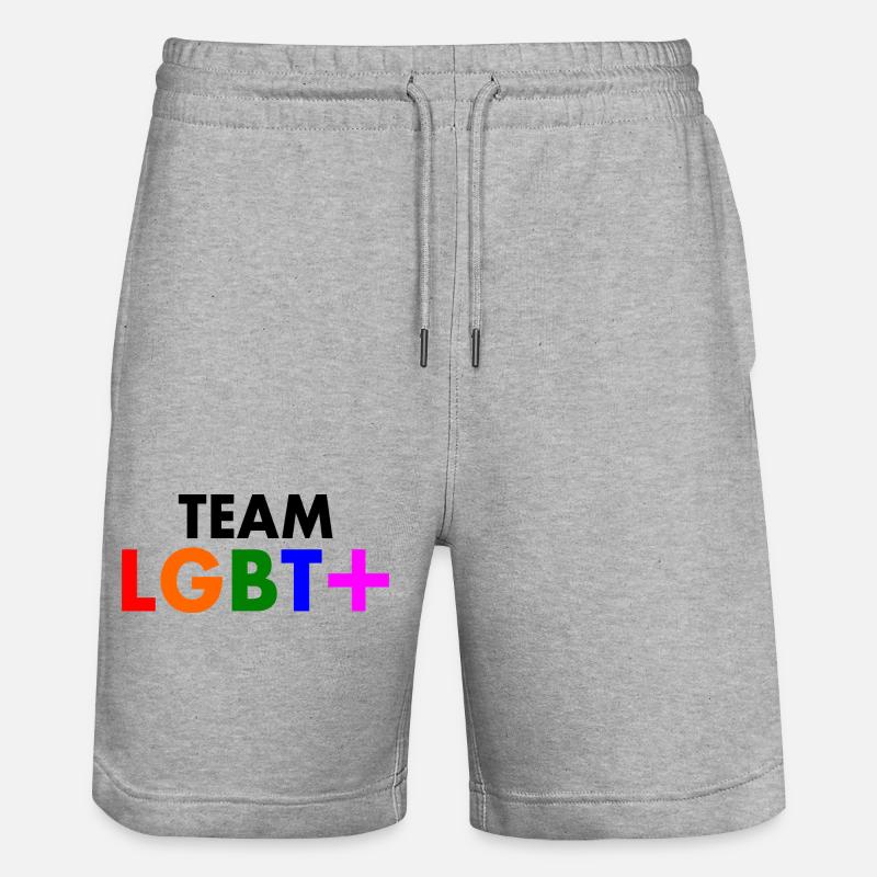 Lgbt - Stanley/Stella Unisex Bio Joggingshorts Trainer  - Grau meliert