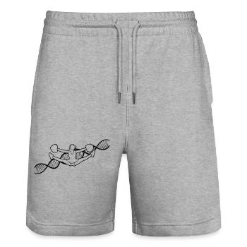 Cheerleader Gift Cheerleader Cheerleading - Stanley/Stella Trainer Unisex Organic Jogging Shorts - heather grey - Front - Nik (191cm) & Marisol (170cm)