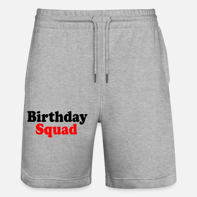 Birthday squad - Short de jogging bio TRAINER Stanley/Stella unisexe - gris chiné