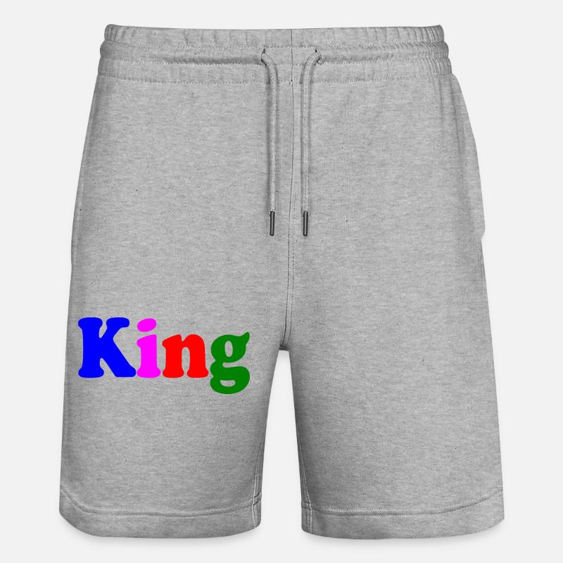 King - Short de jogging bio TRAINER Stanley/Stella unisexe - gris chiné