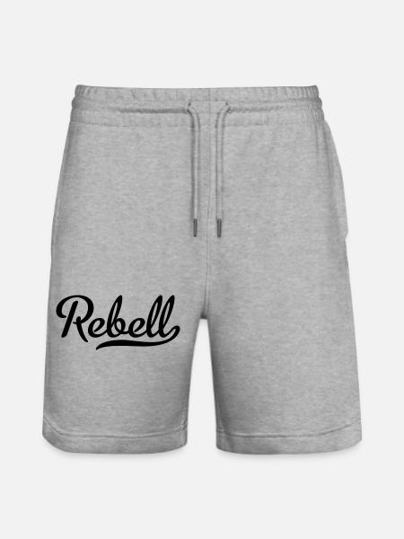 Rebell - Stanley/Stella Unisex Bio Joggingshorts Trainer - Grau meliert