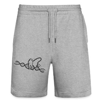 Fishing Hooks Fishing Fishing Fishing Fishing - Stanley/Stella Trainer Unisex Organic Jogging Shorts - heather grey - Front - Nik (191cm) & Marisol (170cm)