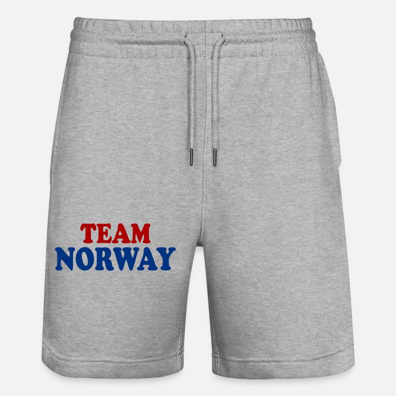 Team norway - Short de jogging bio TRAINER Stanley/Stella unisexe - gris chiné