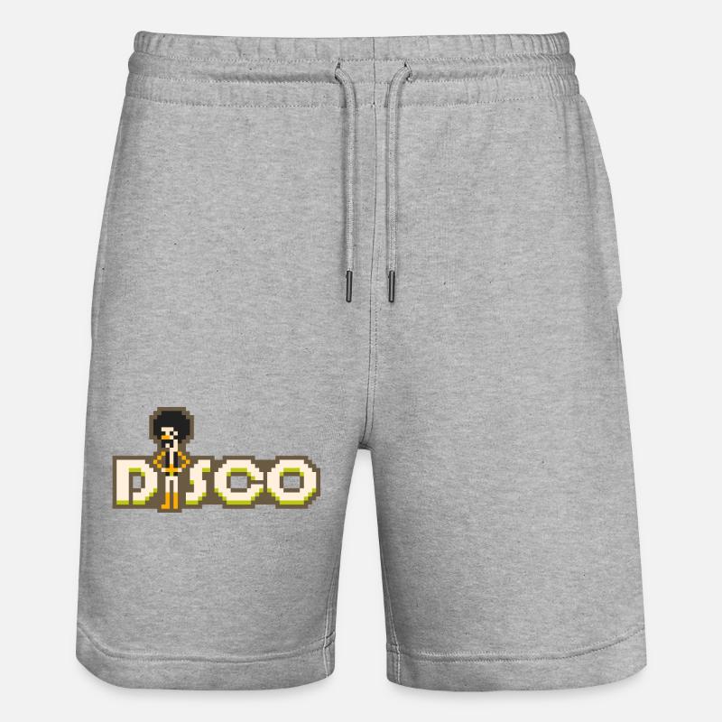 Discothèque 8 bits - Short de jogging bio TRAINER Stanley/Stella unisexe - gris chiné