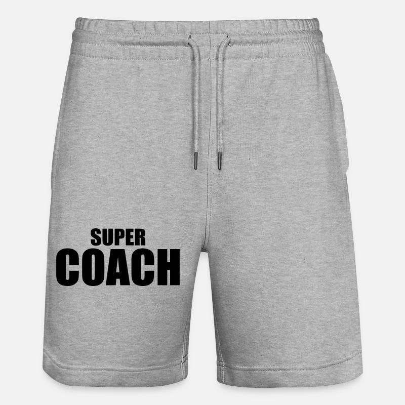 Coach - Short de jogging bio TRAINER Stanley/Stella unisexe - gris chiné