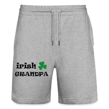 Dancing Dance Music - Stanley/Stella Trainer Unisex Organic Jogging Shorts - heather grey - Front - Nik (191cm) & Marisol (170cm)