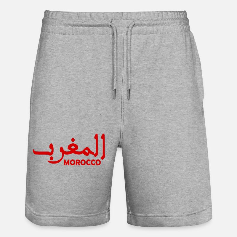Maroc - Short de jogging bio TRAINER Stanley/Stella unisexe - gris chiné