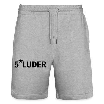 Handwerker Handyman Handwerk Werkzeug Baustelle - Stanley/Stella Unisex Bio Joggingshorts Trainer  - Grau meliert - Vorne - Nik (191cm) & Marisol (170cm)