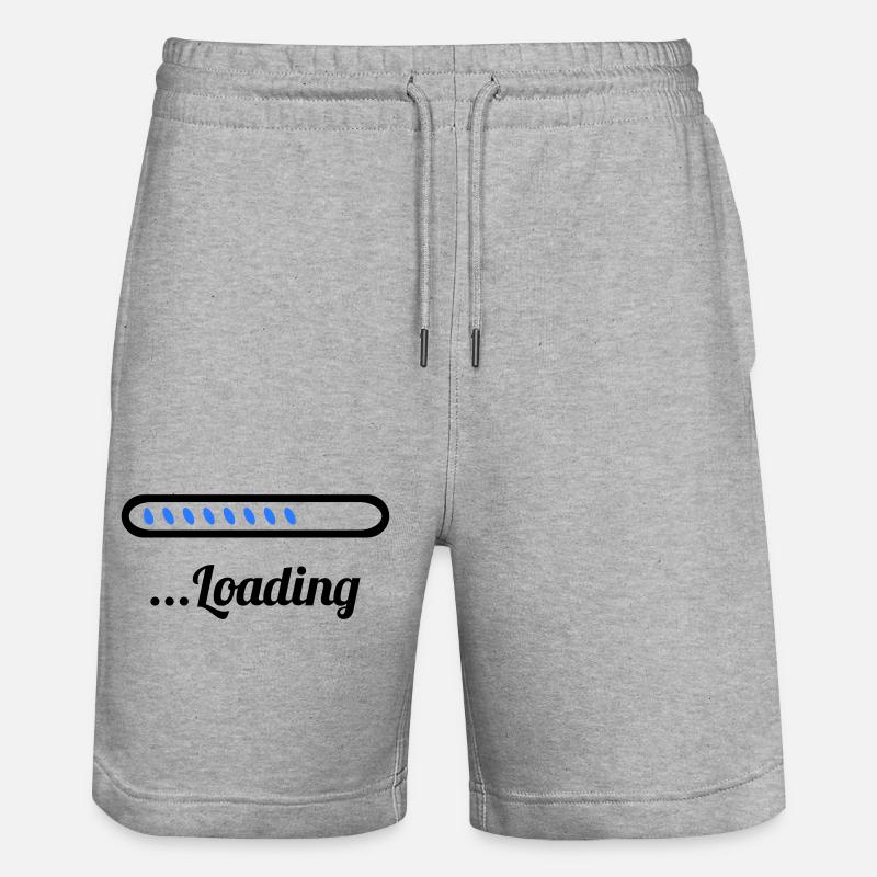 Loading - Stanley/Stella Trainer Unisex Organic Jogging Shorts - heather grey