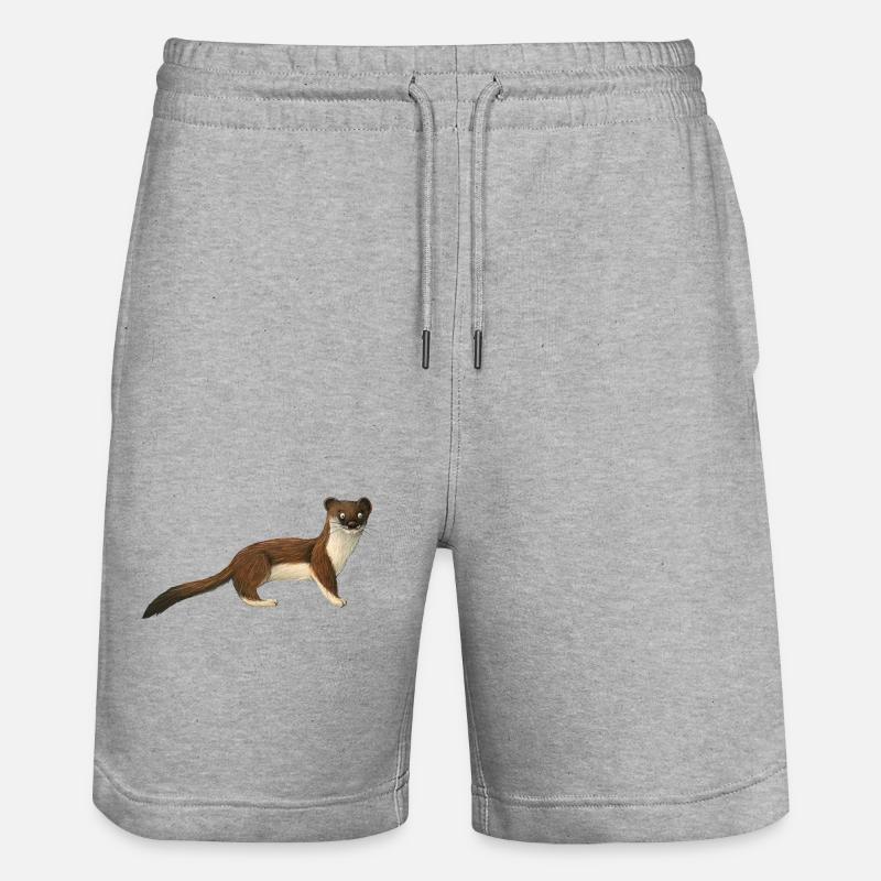 Hermine - Short de jogging bio TRAINER Stanley/Stella unisexe - gris chiné