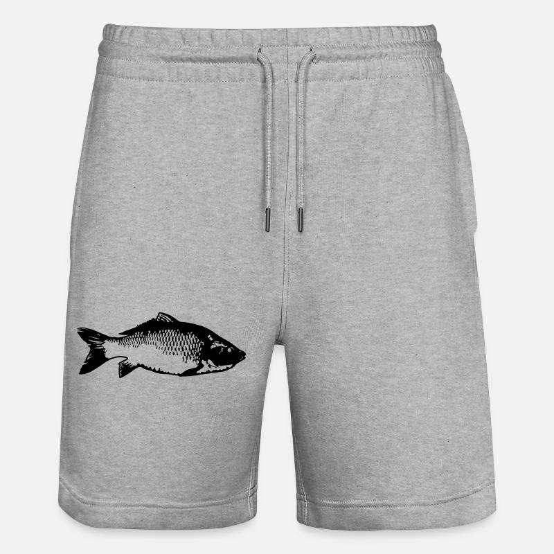 poisson - Short de jogging bio TRAINER Stanley/Stella unisexe - gris chiné