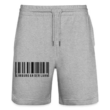 Limburg an der Lahn Westerwald - Stanley/Stella Unisex Bio Joggingshorts Trainer  - Grau meliert - Vorne - Nik (191cm) & Marisol (170cm)