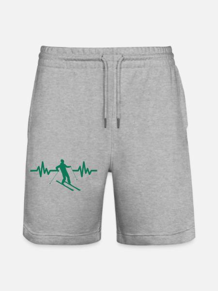 Heartbeat Ski Ski freestyle - Short de jogging bio TRAINER Stanley/Stella unisexe - gris chiné