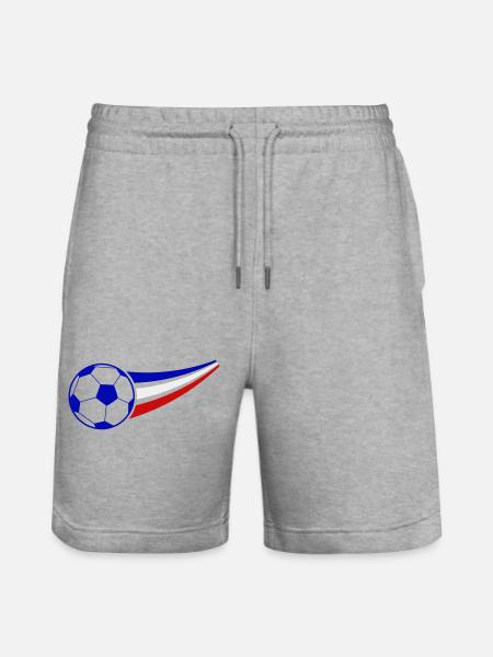 France Soccer - Stanley/Stella Trainer Unisex Organic Jogging Shorts - heather grey
