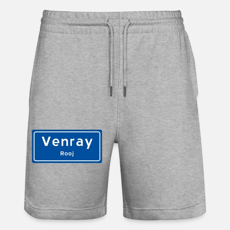 Panneau toponymique Venray - Short de jogging bio TRAINER Stanley/Stella unisexe - gris chiné