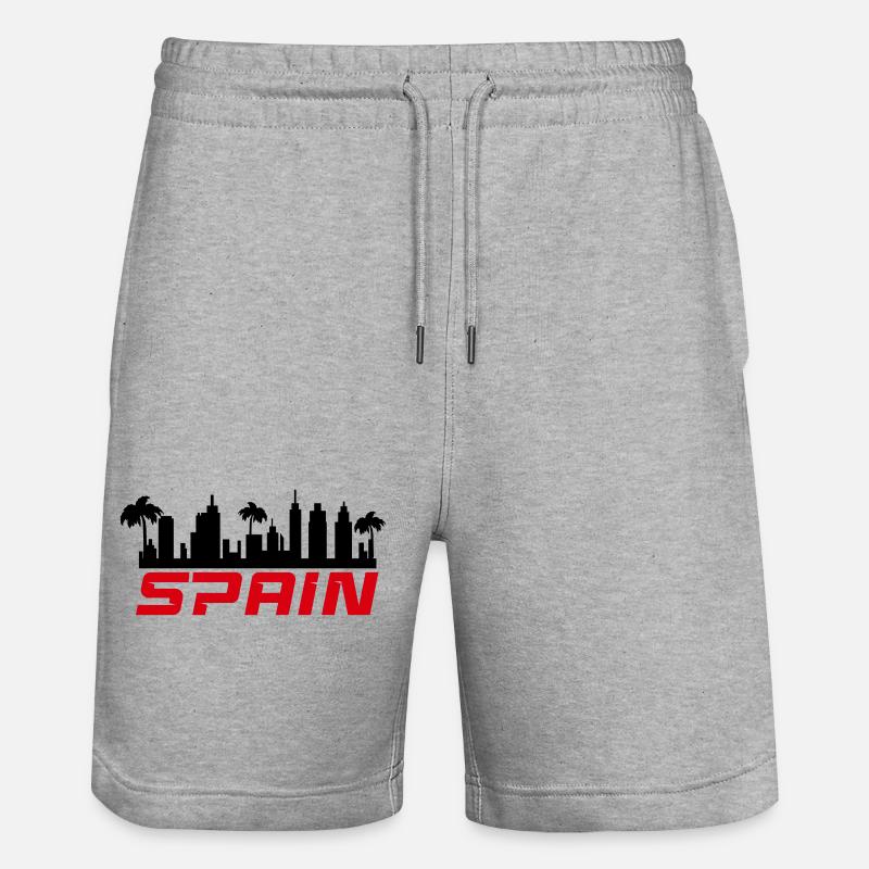 Espagne - Short de jogging bio TRAINER Stanley/Stella unisexe - gris chiné