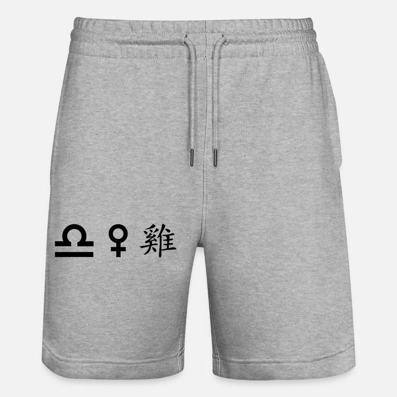 waage venus hahn - Stanley/Stella Unisex Bio Joggingshorts Trainer  - Grau meliert