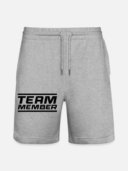 Team Member - Stanley/Stella Trainer Unisex Organic Jogging Shorts - heather grey
