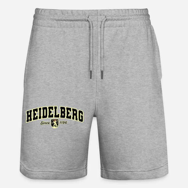 Heidelberg - Stanley/Stella Unisex Bio Joggingshorts Trainer - Grau meliert