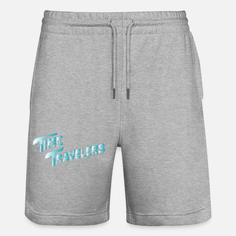 VOYAGEURS DANS LE TEMPS - Short de jogging bio TRAINER Stanley/Stella unisexe - gris chiné