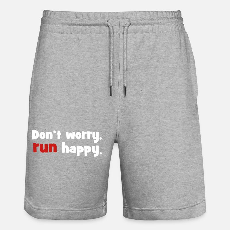 Courir - Short de jogging bio TRAINER Stanley/Stella unisexe - gris chiné