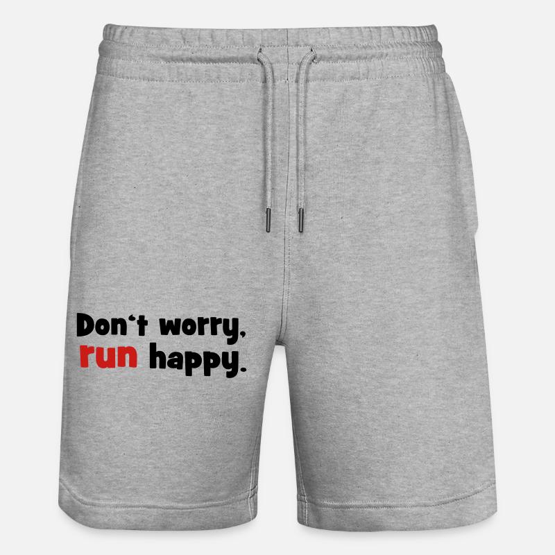 Courir - Short de jogging bio TRAINER Stanley/Stella unisexe - gris chiné