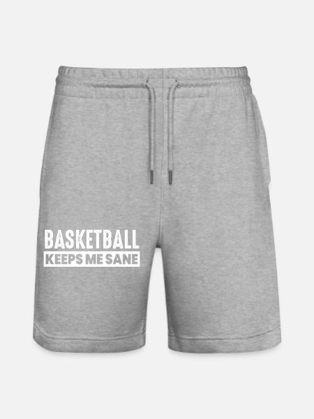 Basketball - Stanley/Stella Trainer Unisex Organic Jogging Shorts - heather grey