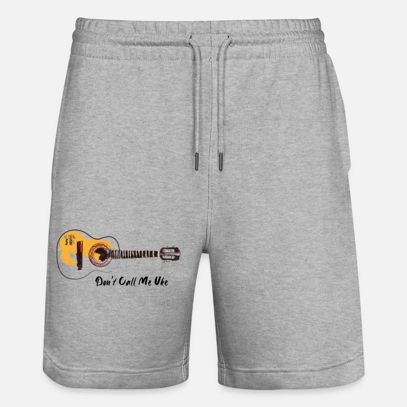 Don't Call Me Uke - Stanley/Stella Unisex Bio Joggingshorts Trainer - Grau meliert