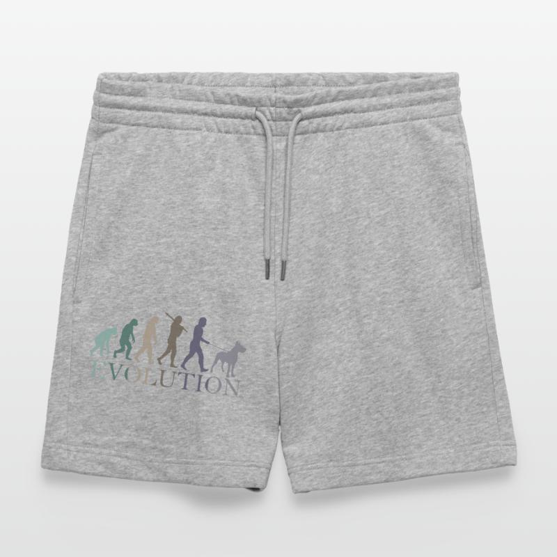 Die Evolution der Deutschen Dogge Stanley/Stella Unisex Bio Joggingshorts Trainer 